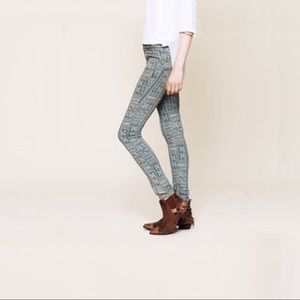 Free People Tribal Skinny Jeans